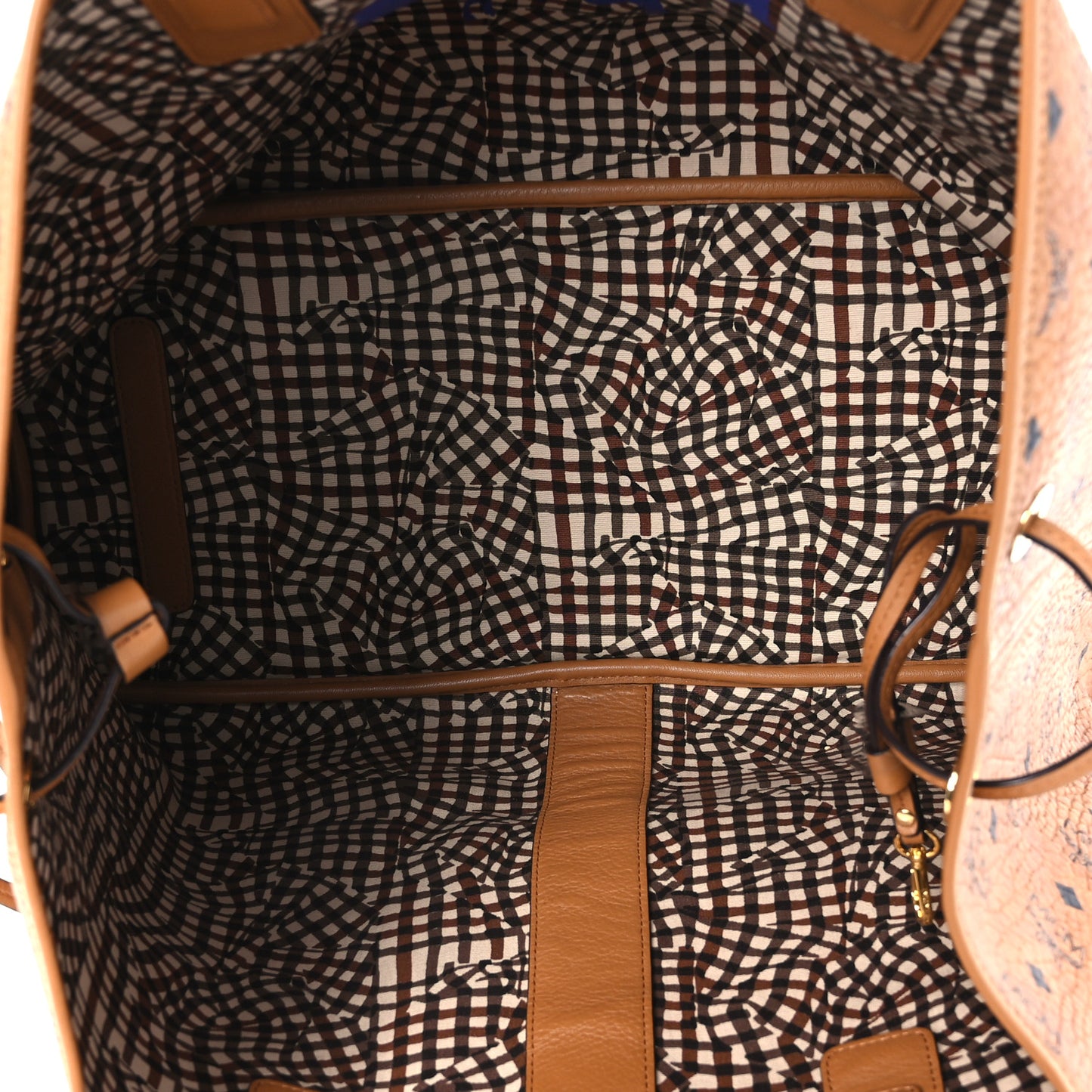 Visetos Large Liz Reversible Shopper Tote Cognac