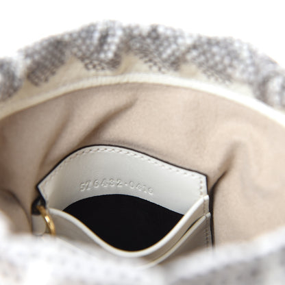 Gucci Snakeskin Mini Zumi Bucket Bag Grey 9 of 11