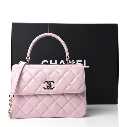 Chanel Lambskin Quilted Small Trendy CC Flap Dual Handle Bag Light Pink 11 of 11