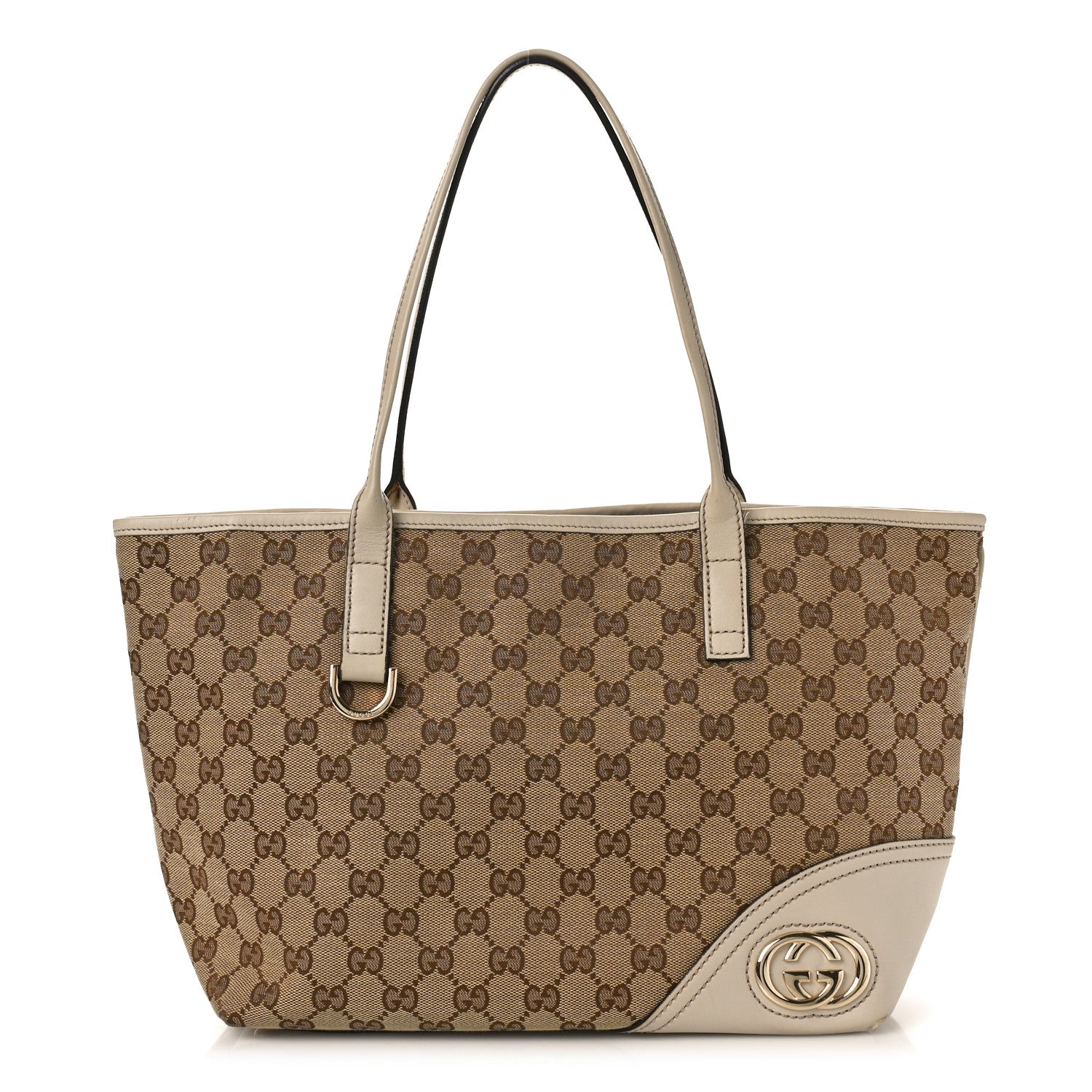 Gucci Monogram Medium New Britt Tote Off White 1 of 12