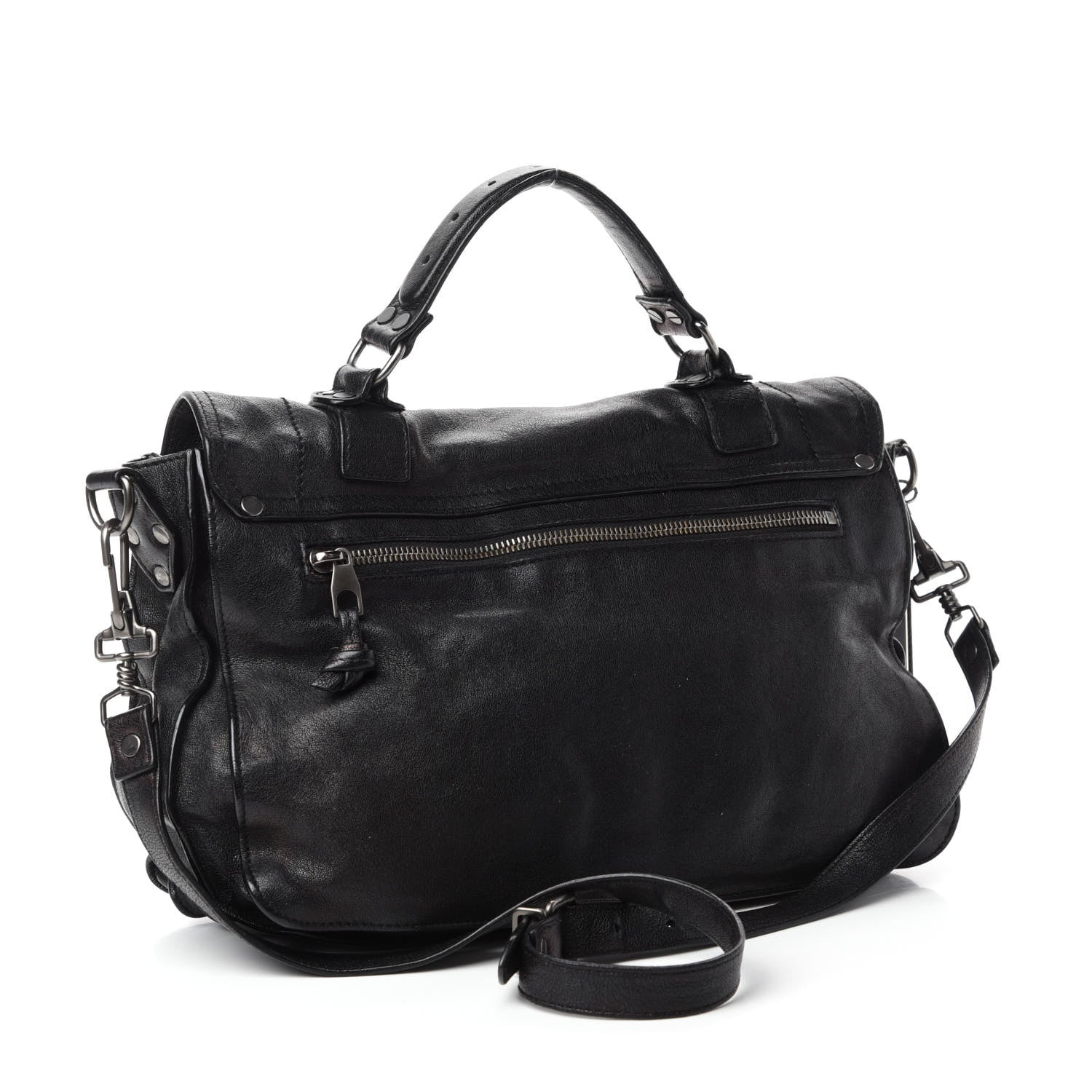 Proenza Schouler Lambskin Medium PS1 Satchel Black 3 of 13