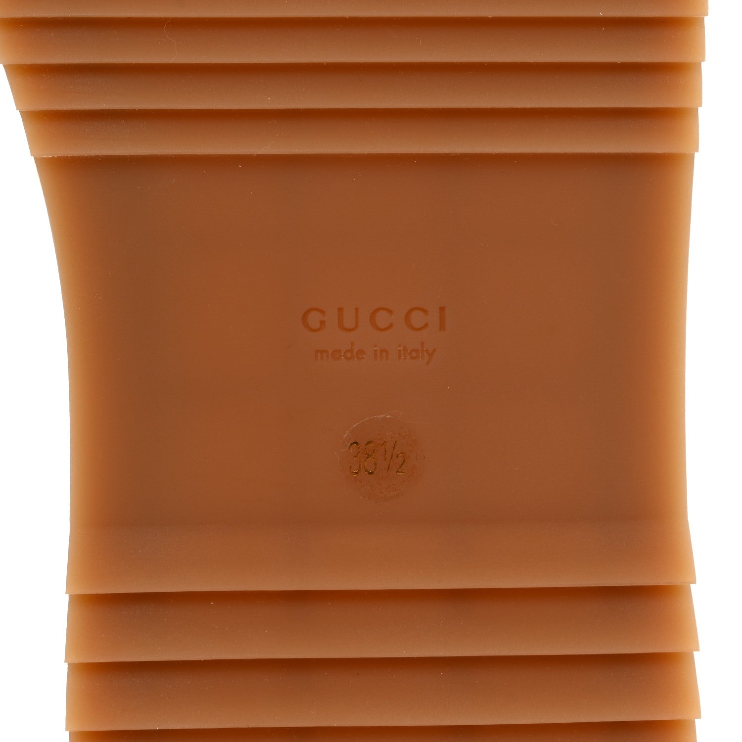 Gucci Canvas GG Monogram Angelina Platform Slide Sandals 38.5 Beige Ruggine 8 of 9