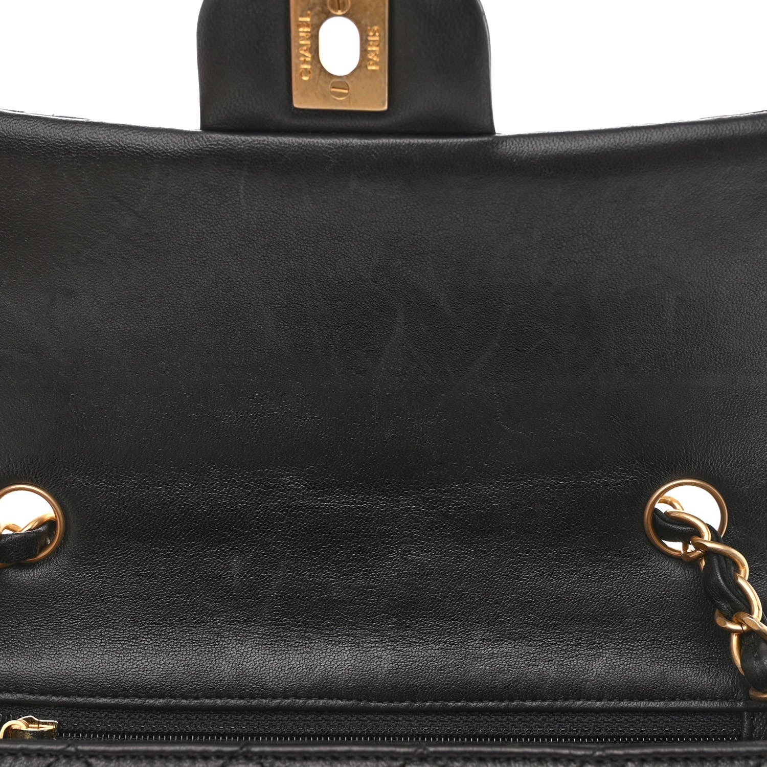 Chanel Lambskin Quilted Mini Rectangular Flap Black 11 of 13