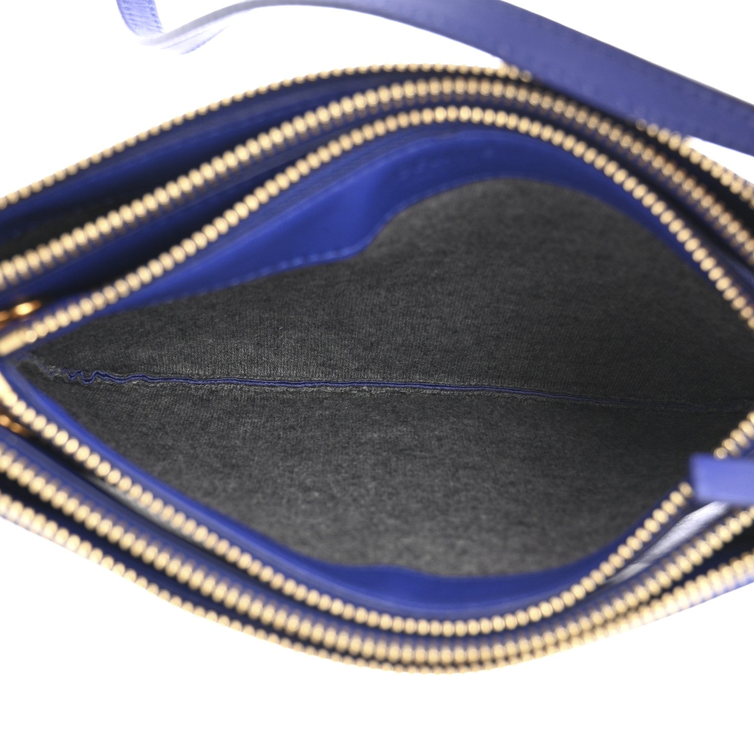 Celine Lambskin Small Trio Crossbody Bag Indigo 6 of 14