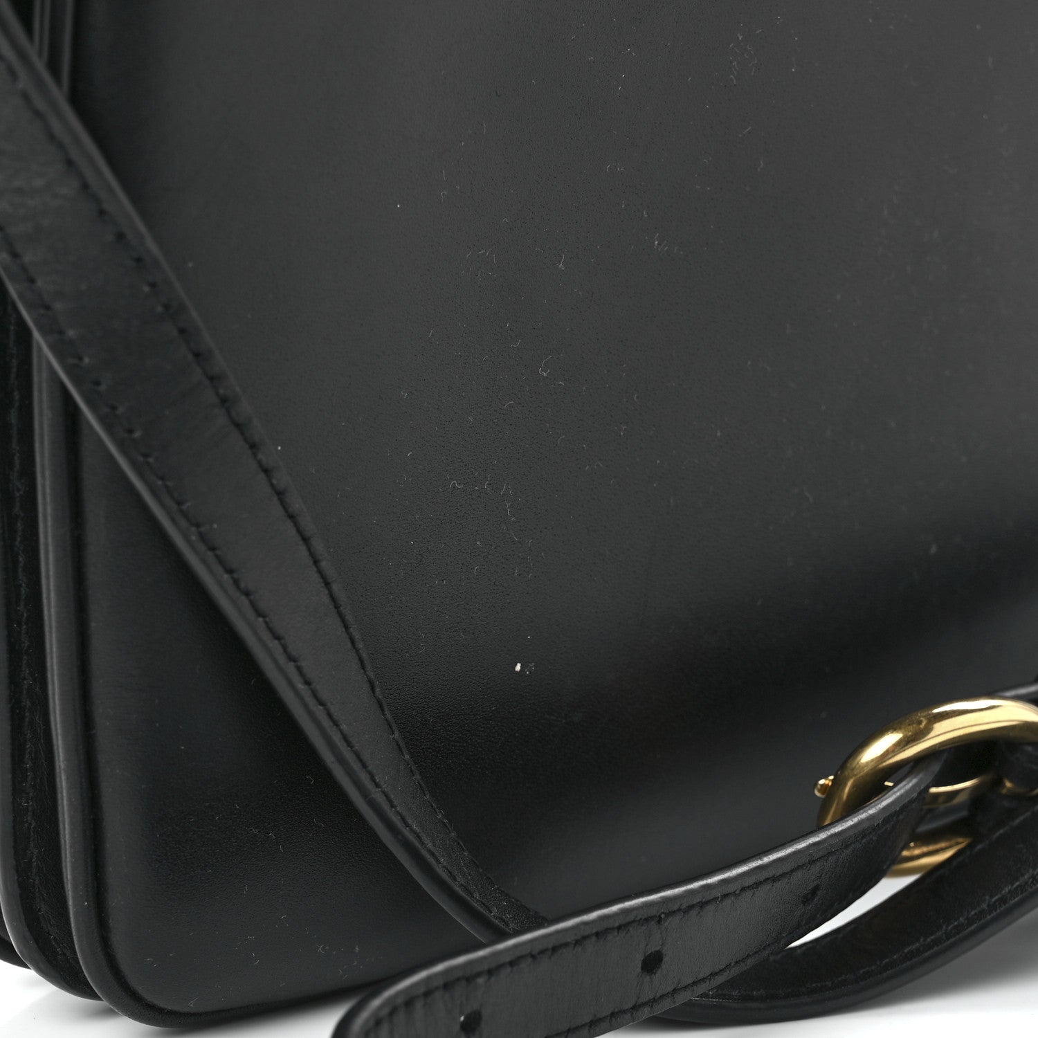 Saint Laurent Smooth Calfskin Le Maillon Satchel Black 13 of 15