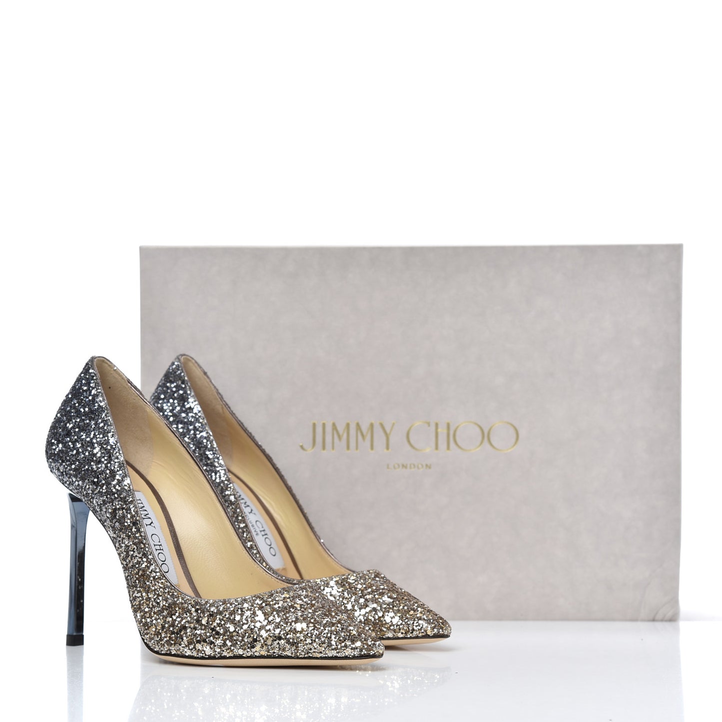 Coarse Glitter Romy 100 Pumps 34 Antique Gold