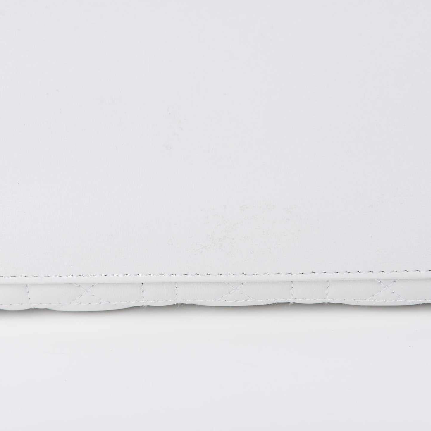Lambskin Cannage Medium Lady Dior White