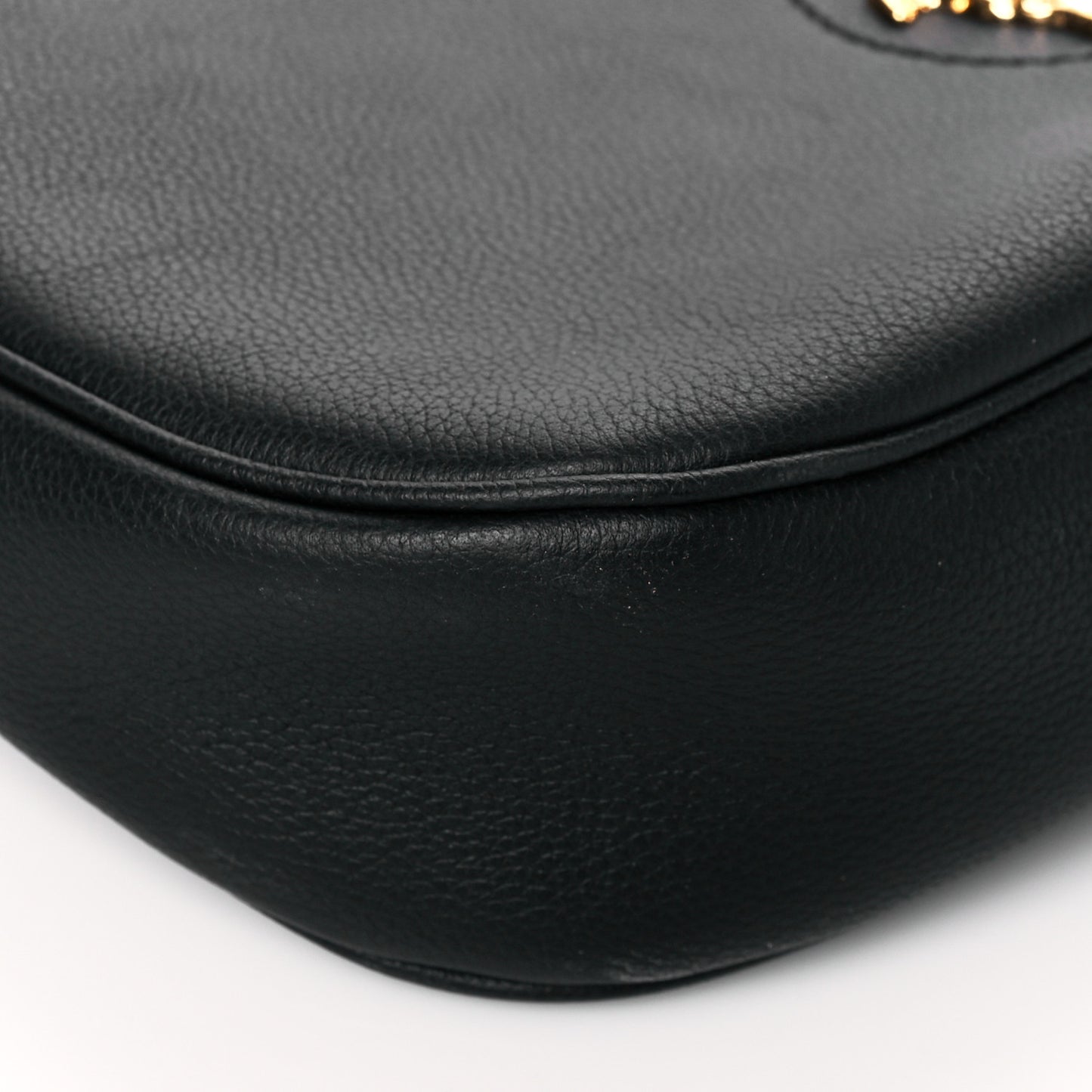 Calfskin La Medusa Medium Hobo Crossbody Black