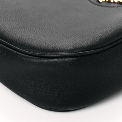 Versace Calfskin La Medusa Medium Hobo Crossbody Black 9 of 10