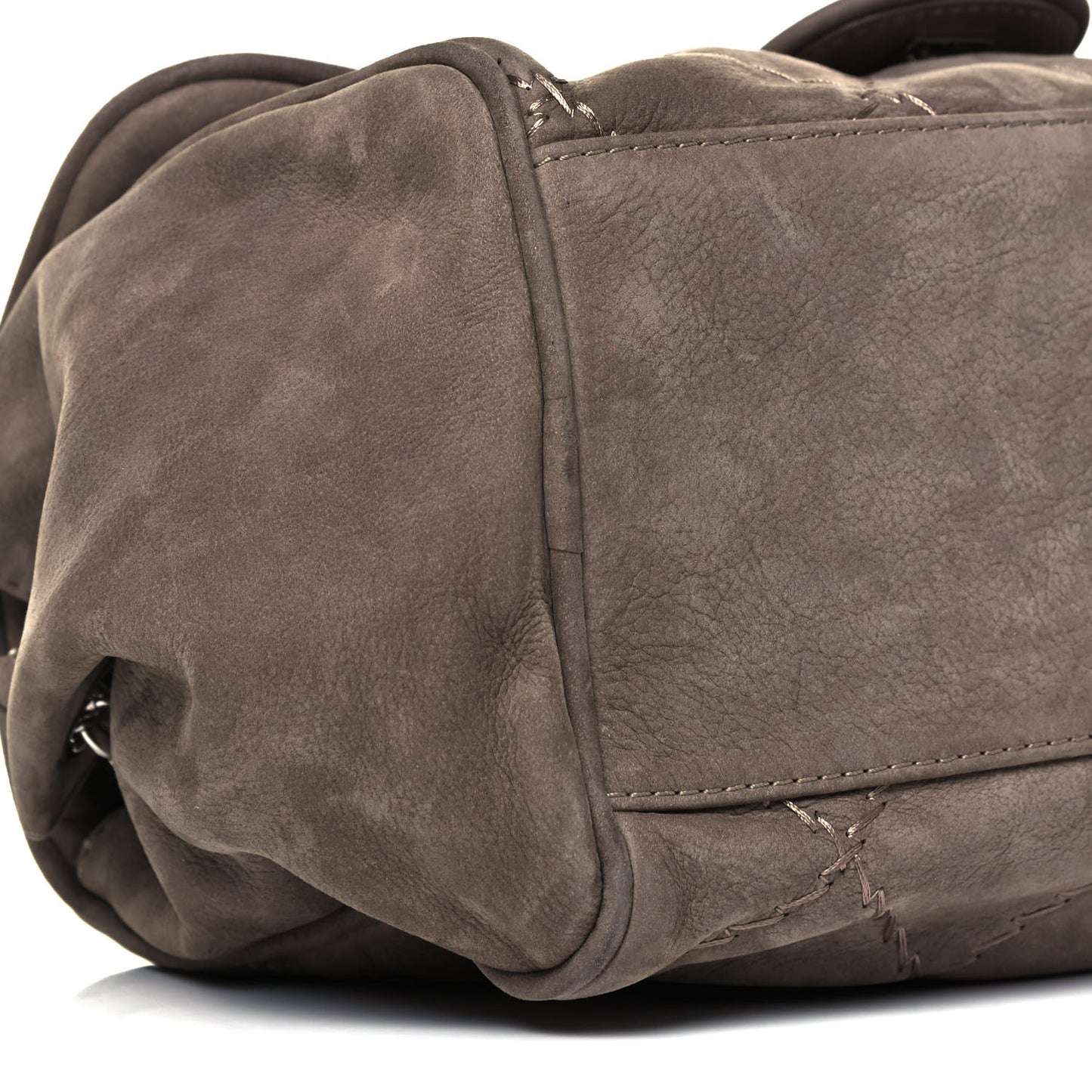Suede Ultimate Stitch Flap Light Grey