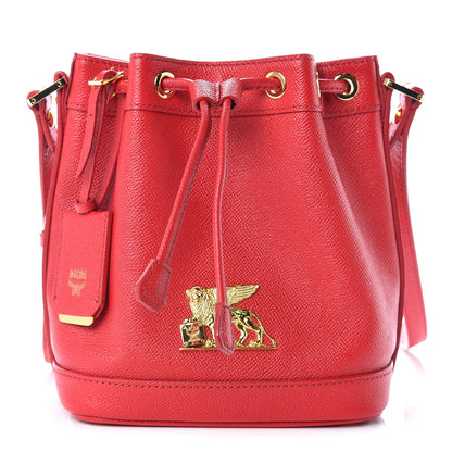 MCM Saffiano Mini RGB Drawstring Crossbody Red 1 of 10