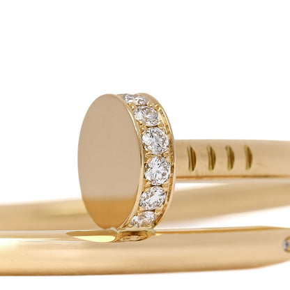 Cartier 18K Yellow Gold Diamond Juste Un Clou Bracelet 15 4 of 4
