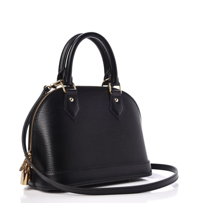 Louis Vuitton Epi Blooming Flowers Alma BB Black 3 of 7
