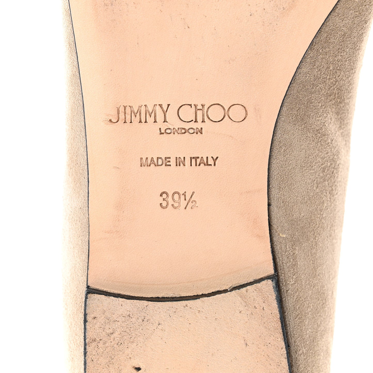 Suede Alina Flats 39.5 Taupe