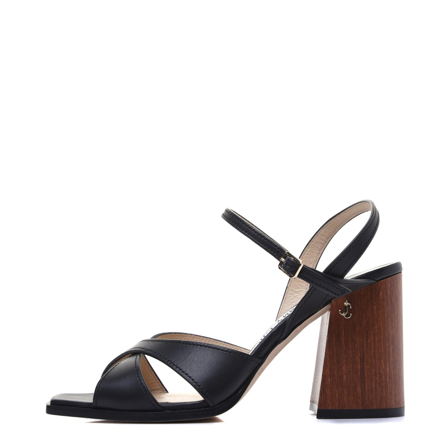 Calfskin Sandals 36 Black