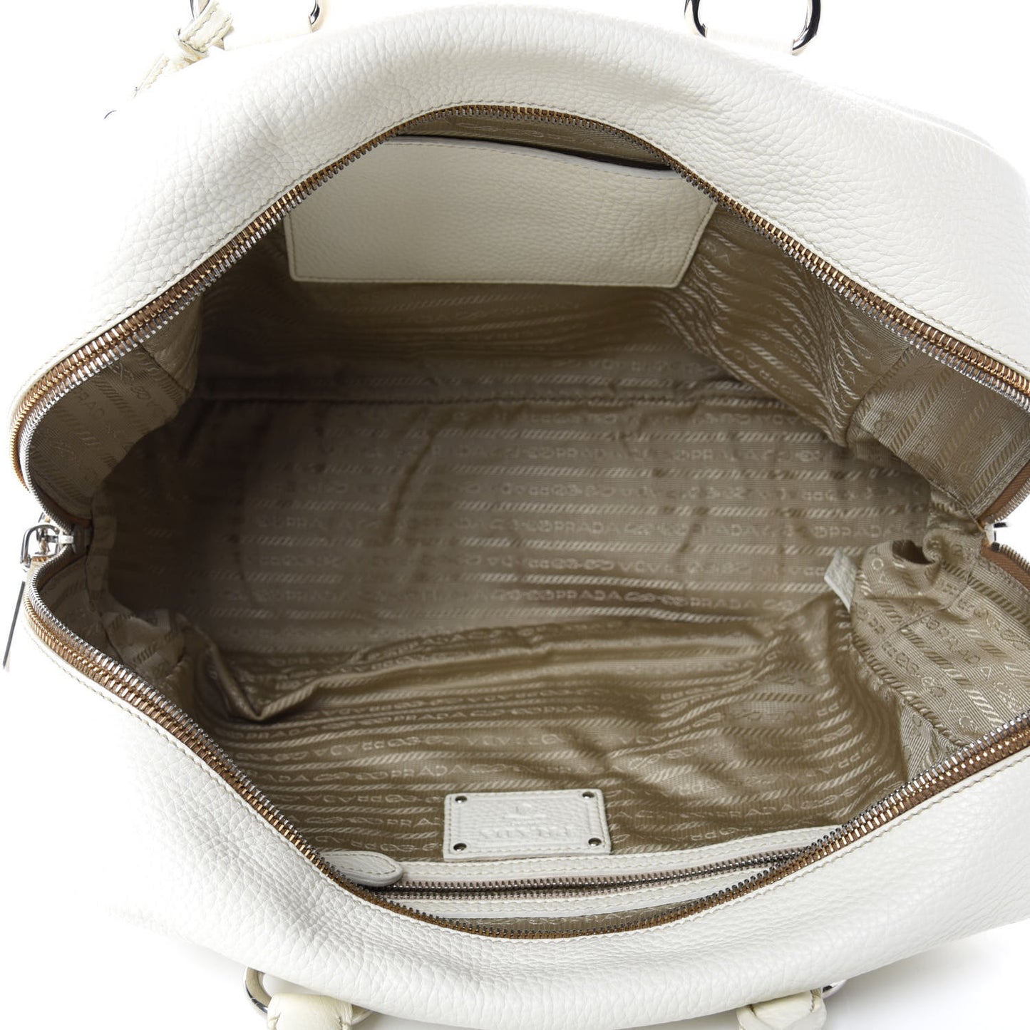 Vitello Daino Satchel Bianco