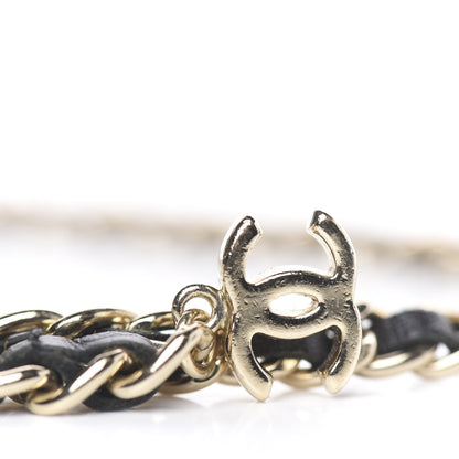 Chanel Lambskin Chain Logo Belt Black Gold 3 of 3