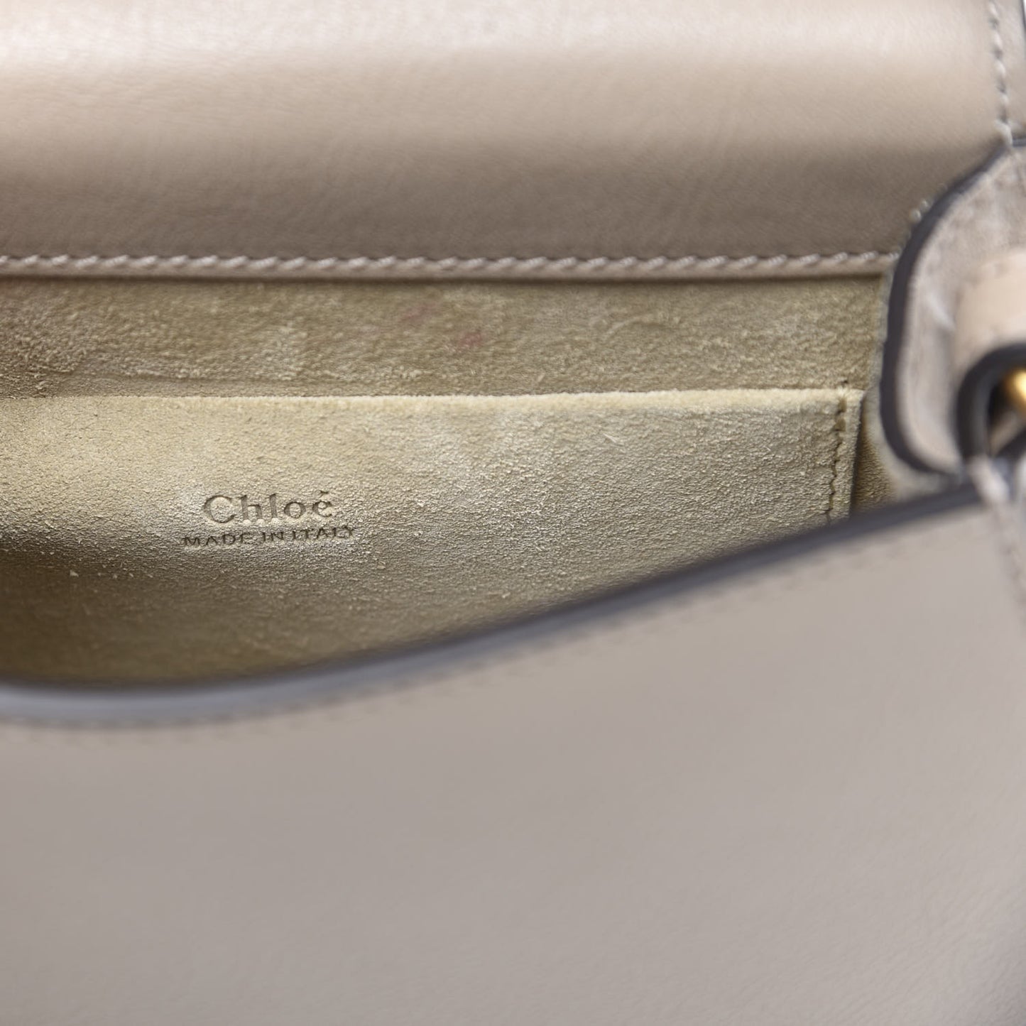 Calfskin Suede Small Constellation Studs Nile Bracelet Bag Motty Grey