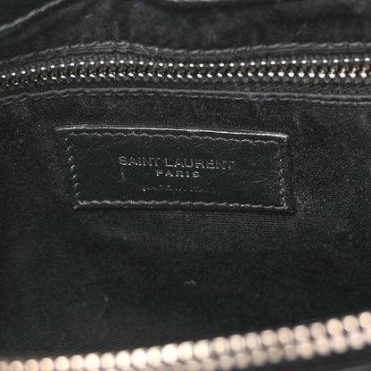 Saint Laurent Calfskin Y Quilted Monogram Medium Loulou Chain Satchel Black 7 of 13
