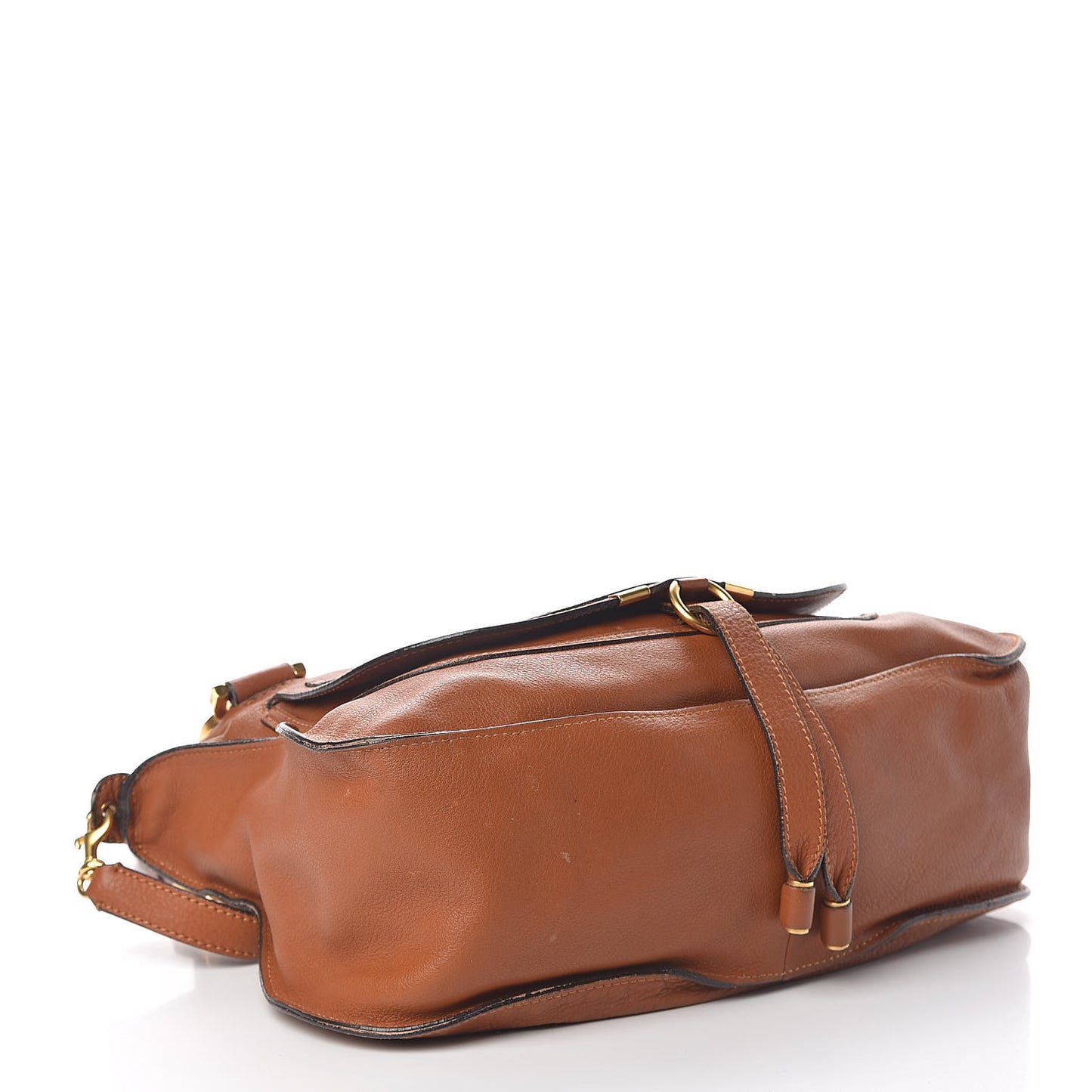 Calfskin Medium Marcie Satchel Tan