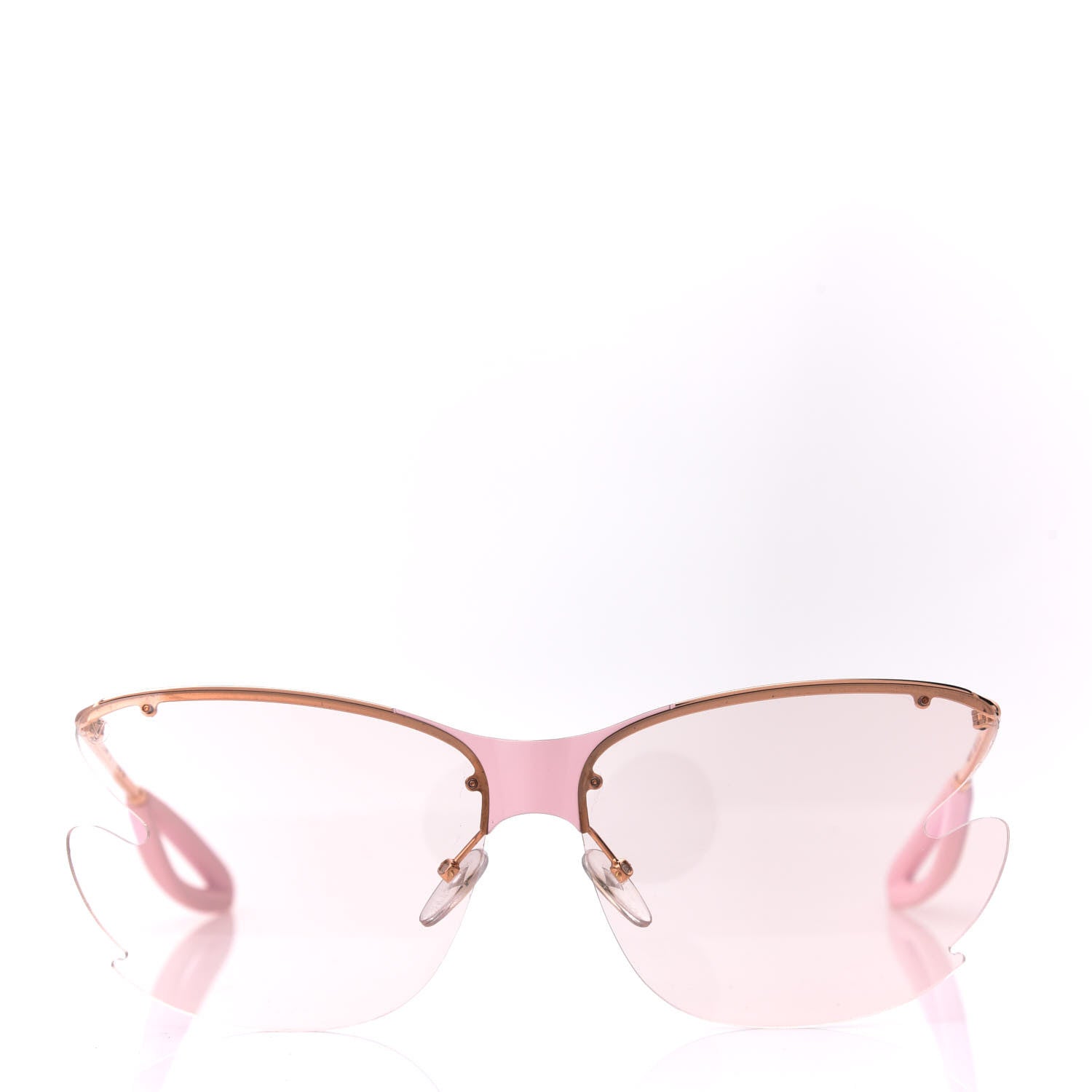 Louis Vuitton Bohemian Vuittony Square Sunglasses Z1234W Pink 2 of 7