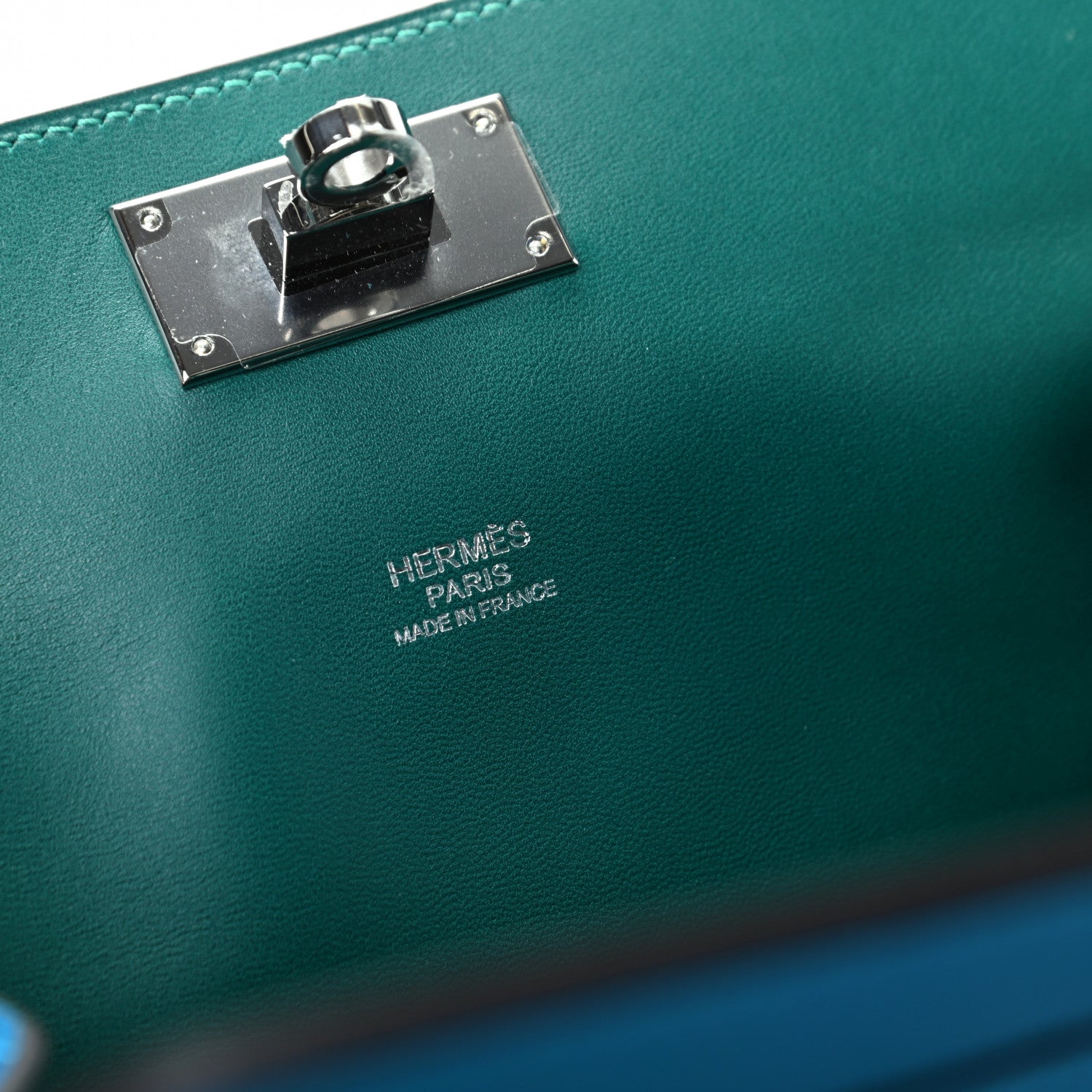 Hermes Evercolor Verso Toolbox 20 Bleu Zanzibar Malachite 8 of 9