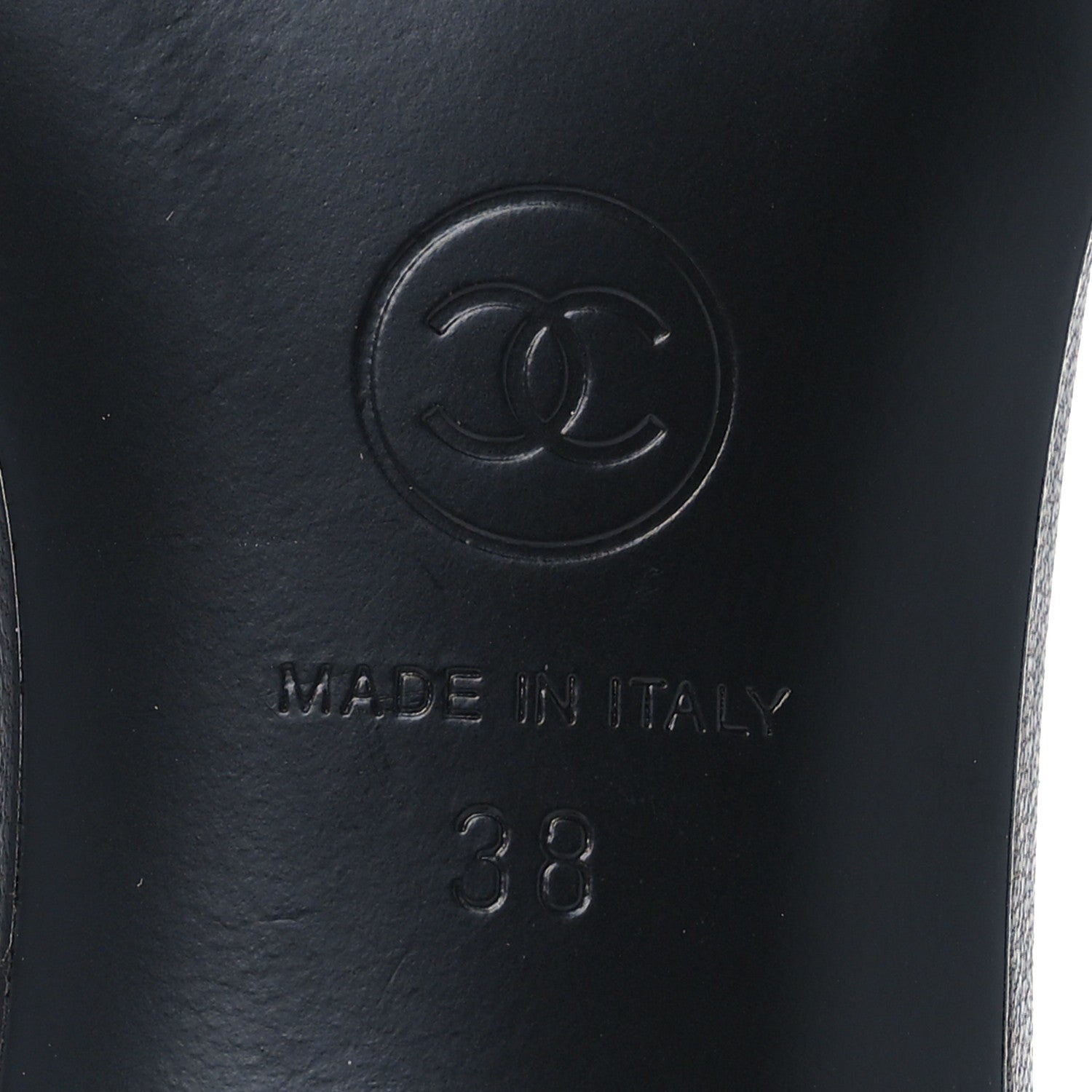 Chanel Lambskin CC Cutout Mules 38 Black 8 of 10