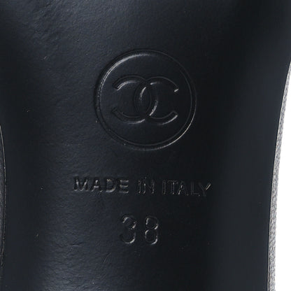 Chanel Lambskin CC Cutout Mules 38 Black 8 of 10