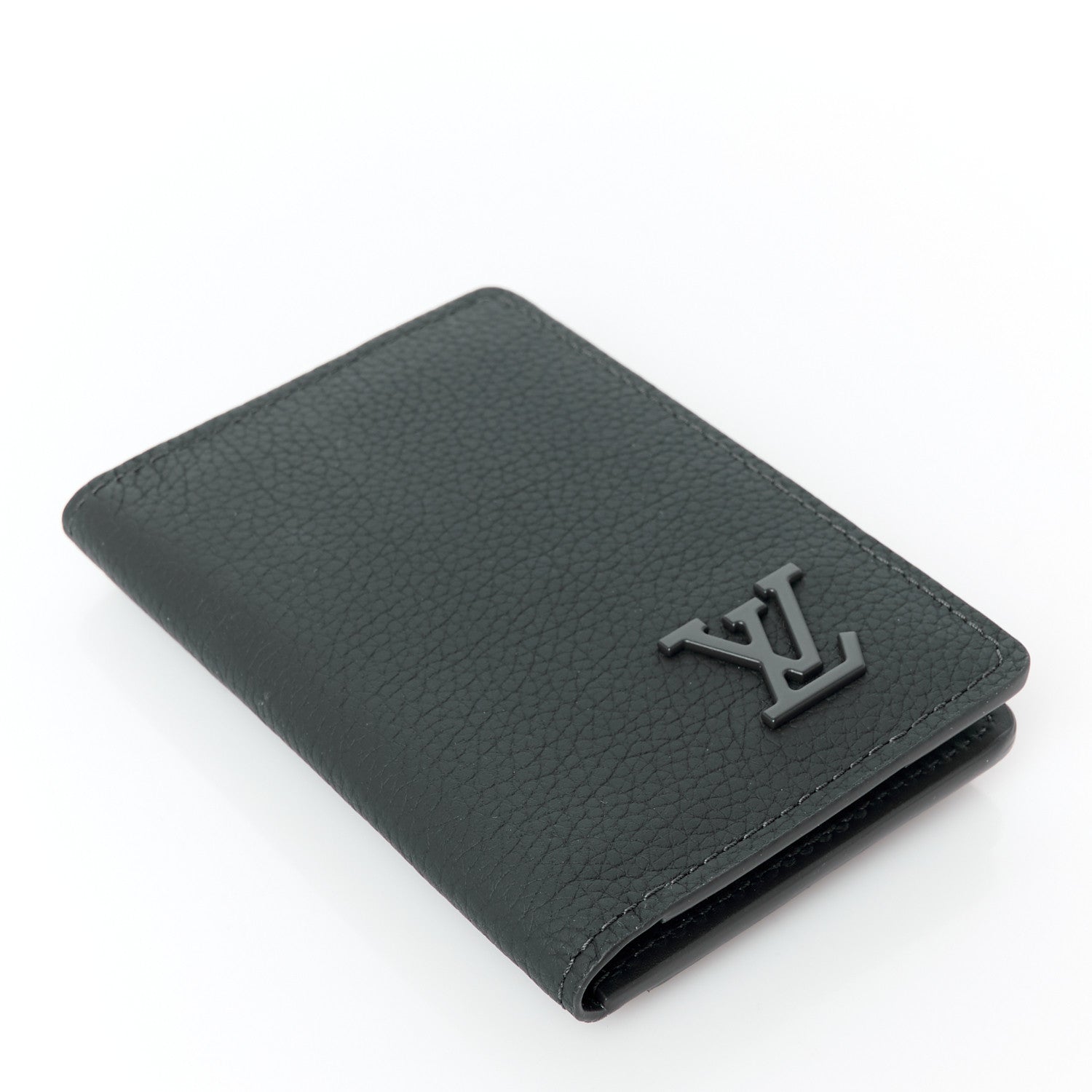 Louis Vuitton Grained Calfskin Aerogram Pocket Organizer Navy Blue 4 of 7