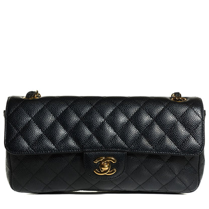 Chanel Caviar Quilted East West Flap Black 1 of 8