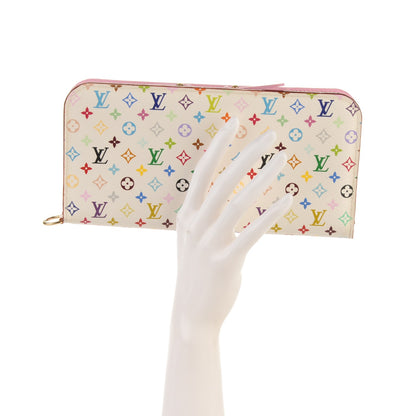 Louis Vuitton Monogram Multicolor Insolite Wallet White Litchi 2 of 7