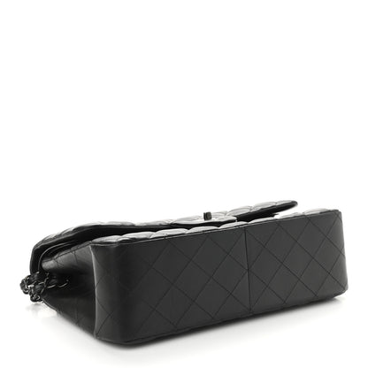Chanel Lambskin Quilted Jumbo Double Flap So Black 4 of 11