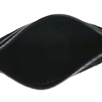 Saint Laurent Grain De Poudre Matelasse Chevron Monogram Credit Card Case Black 5 of 8