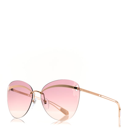 Bulgari Metal Serpenti Flyingscale Butterfly Sunglasses 6130 Gold Pink 1 of 7