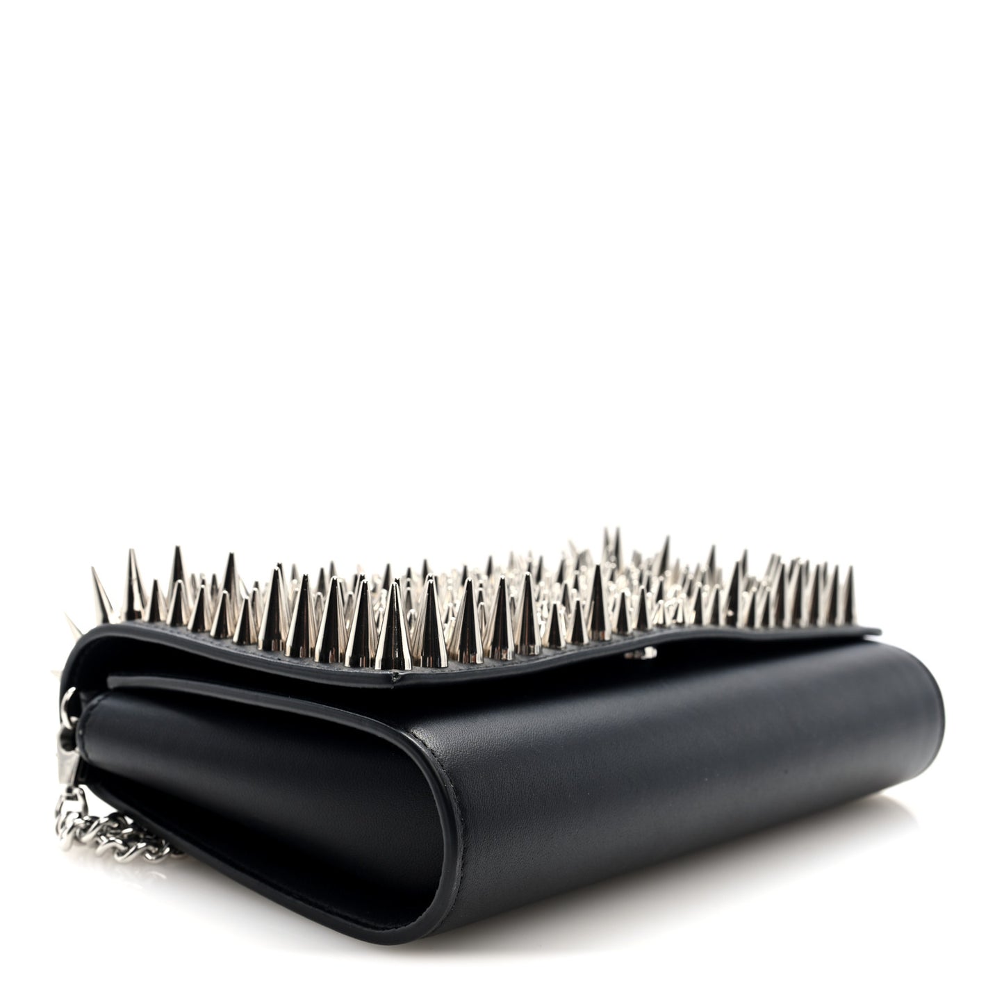Nappa Estepic Spikes Paloma Clutch Black Silver