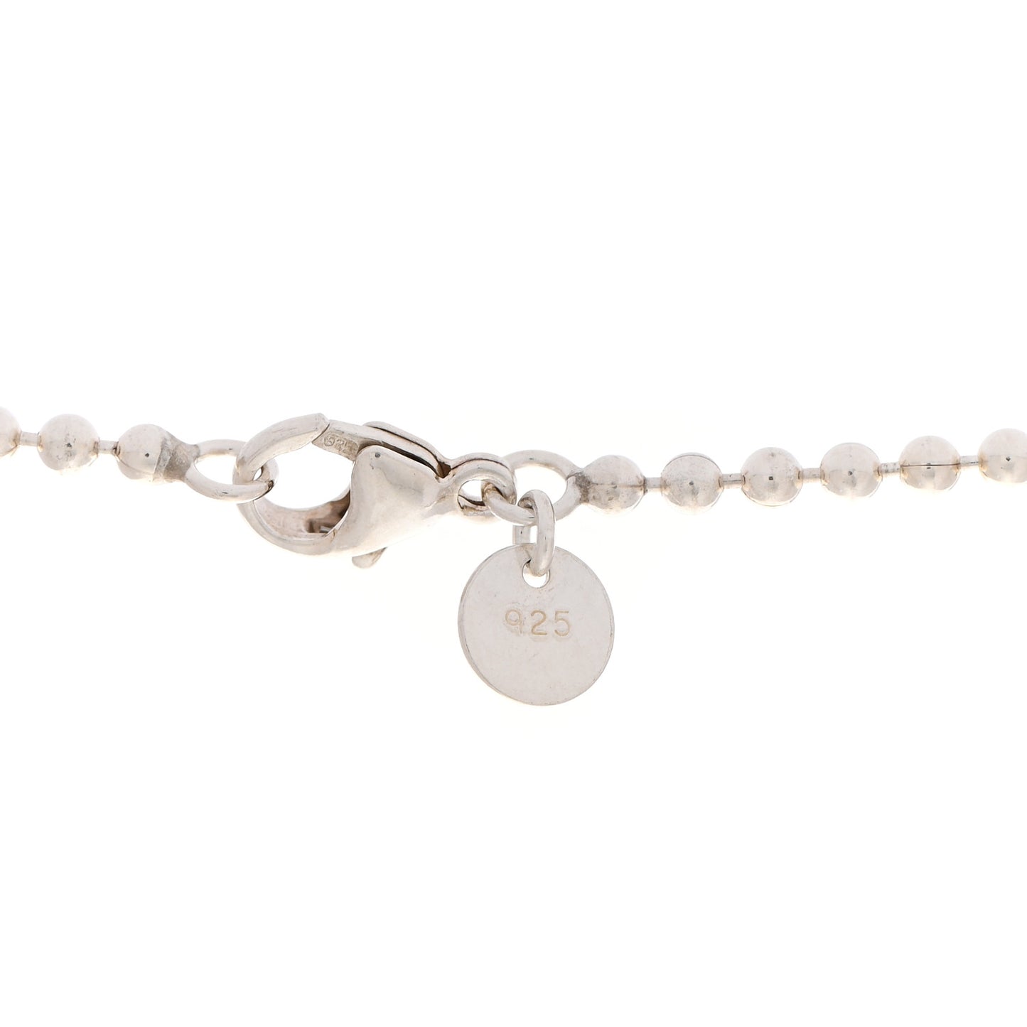 Sterling Silver Coin Edge Dog Tag Necklace