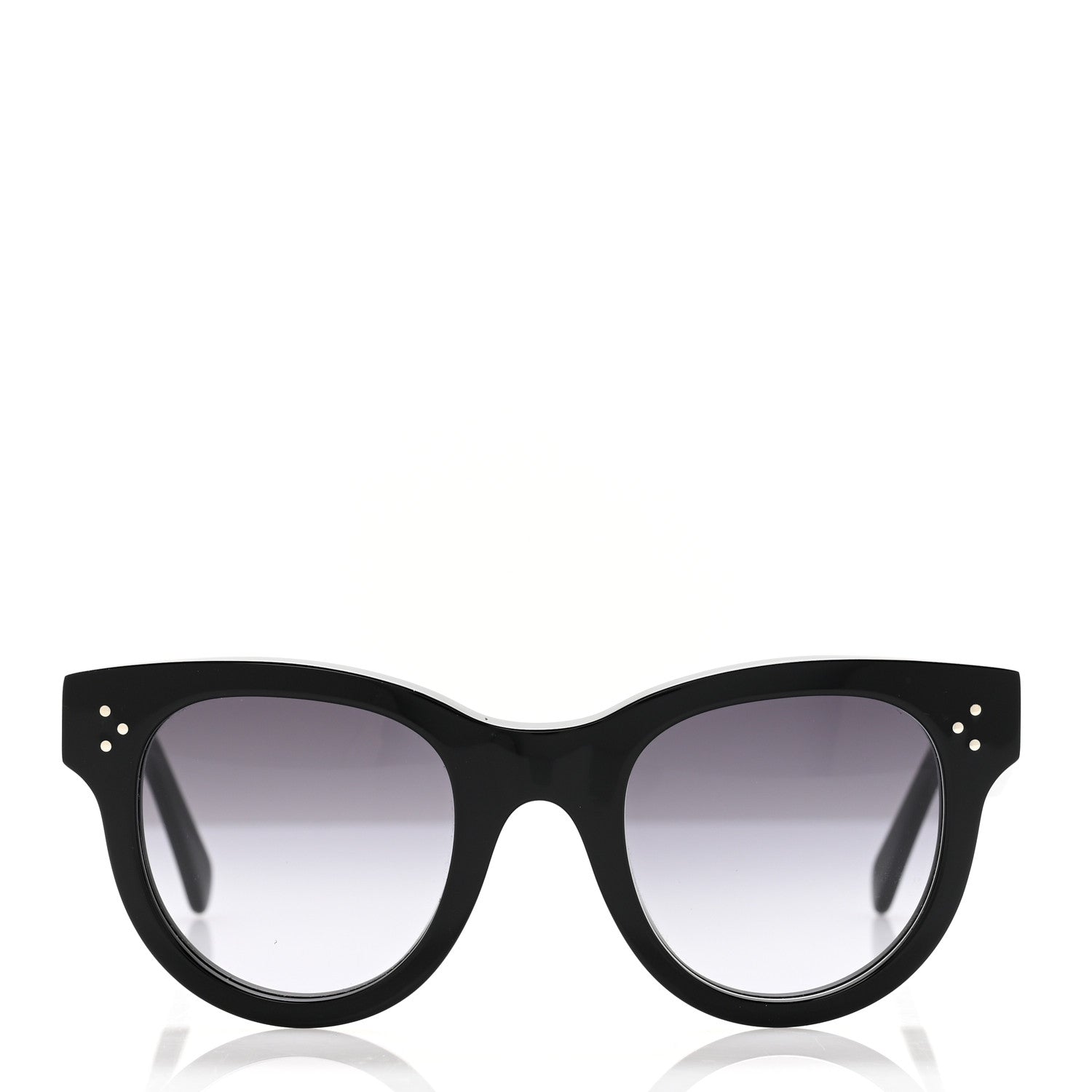 Celine Acetate Studded Mineral Round Sunglasses CL40031N Black 2 of 6
