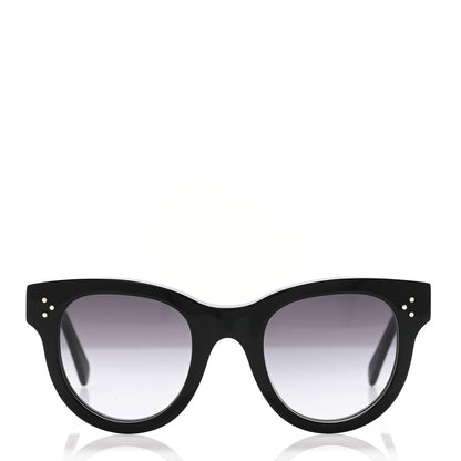 Celine Acetate Studded Mineral Round Sunglasses CL40031N Black 2 of 6