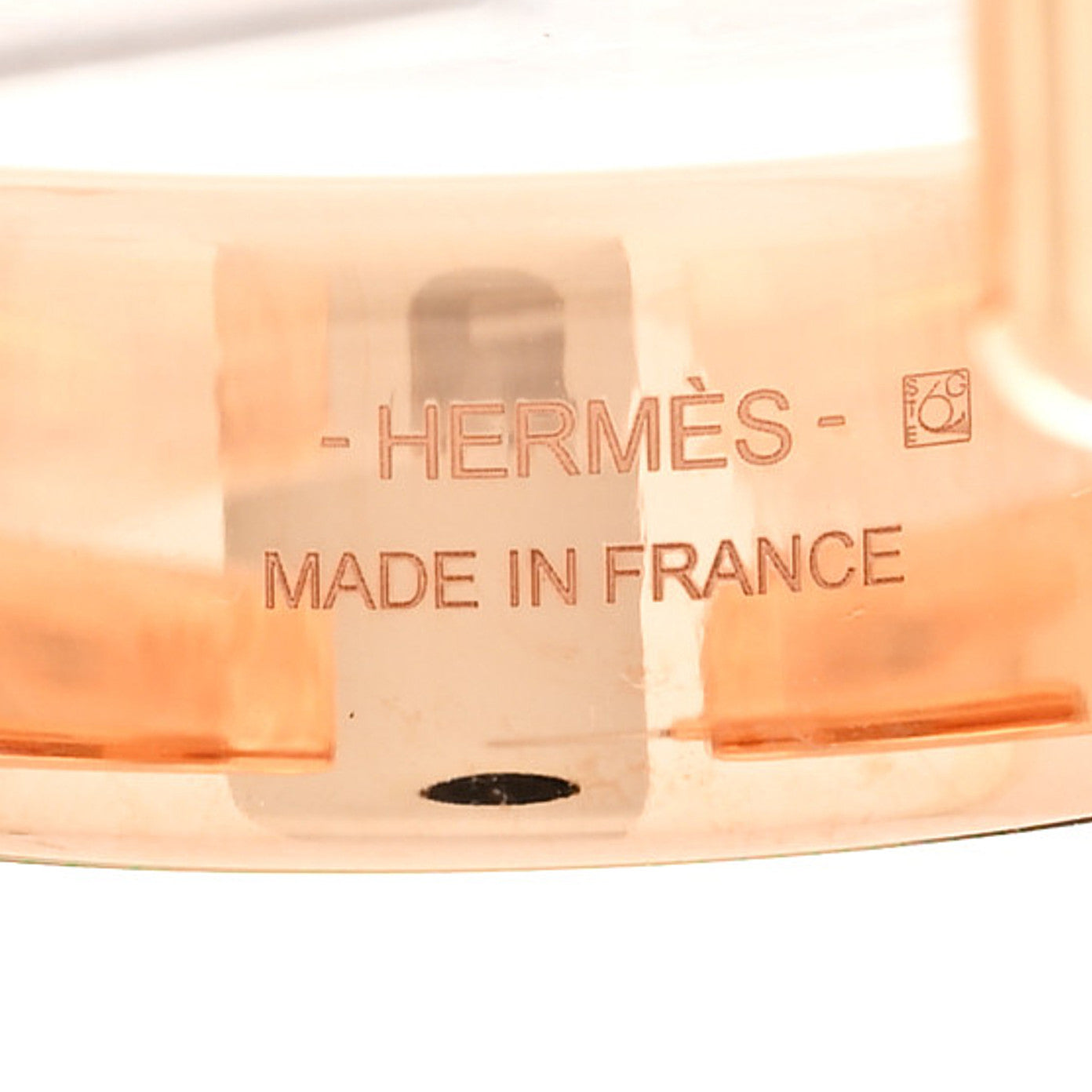 Hermes Madame Calfskin Olympe Earrings Trench Naturel 4 of 4