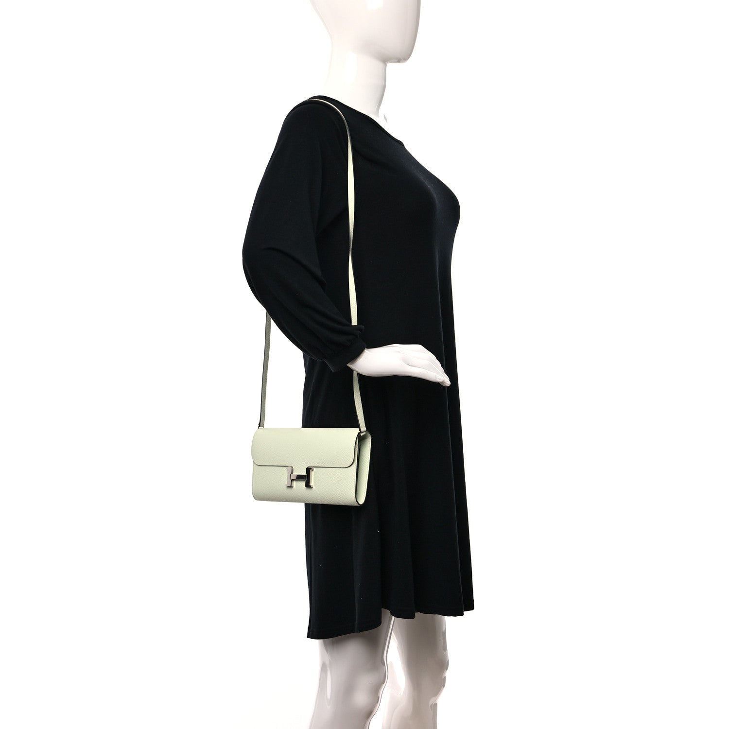 Hermes Epsom Constance Long To Go Wallet Vert Fizz 2 of 11