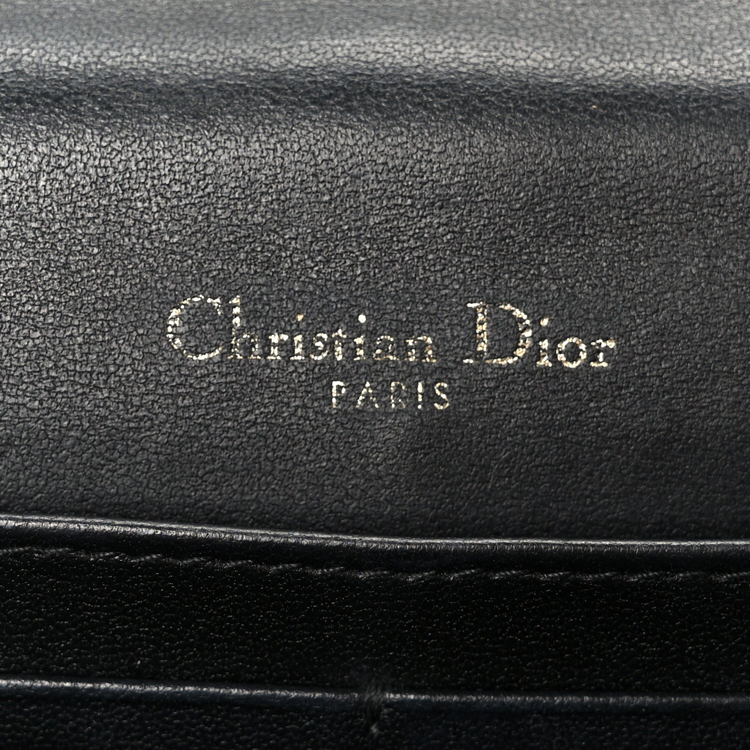 Christian Dior Lambskin Cannage Chain My Dior Daily Chain Pouch Black 6 of 11