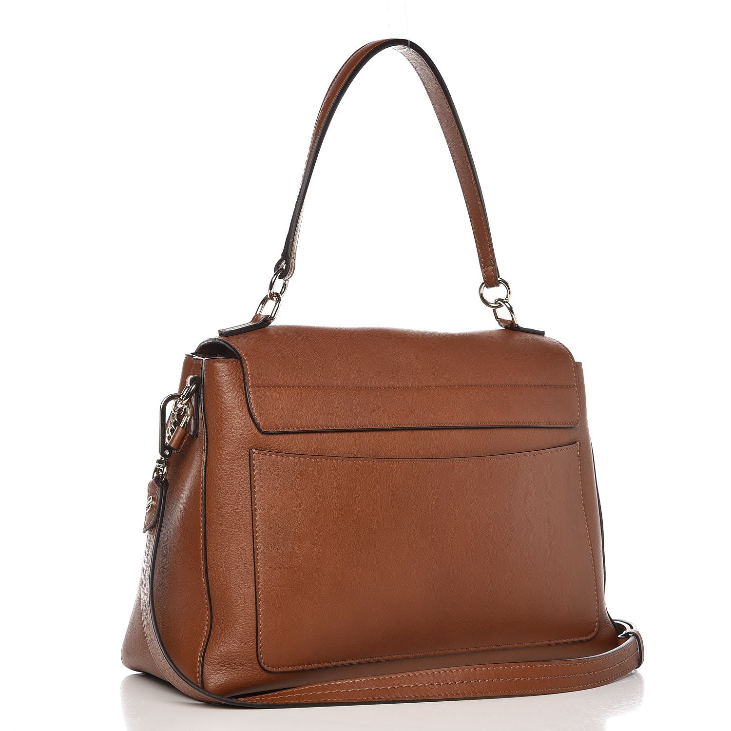 Chloe Calfskin Medium Faye Day Shoulder Bag Tan 4 of 8