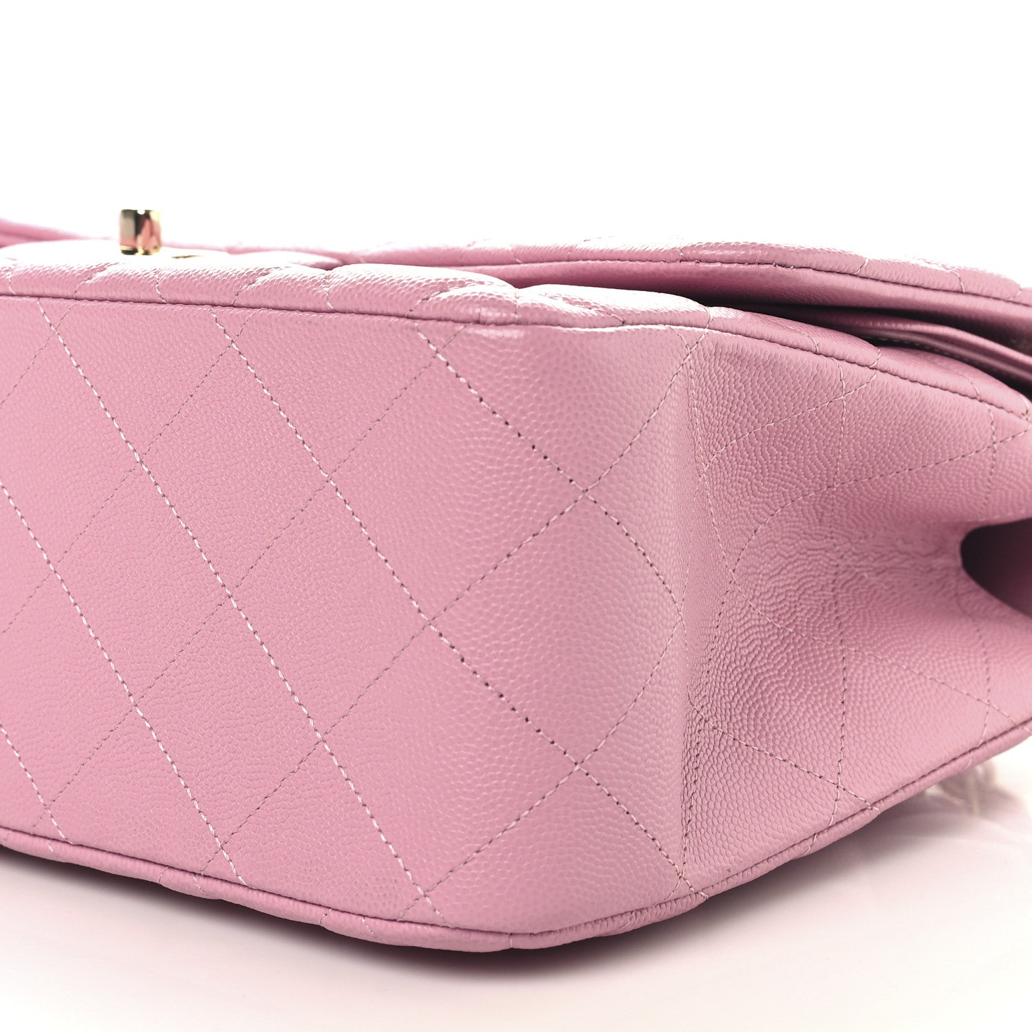 Chanel Caviar Quilted Jumbo Double Flap Pink 10 of 11