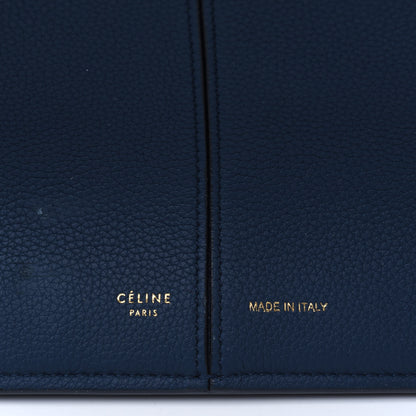 Celine Baby Grained Calfskin Medium Tri-Fold Bag Steel Blue 6 of 21