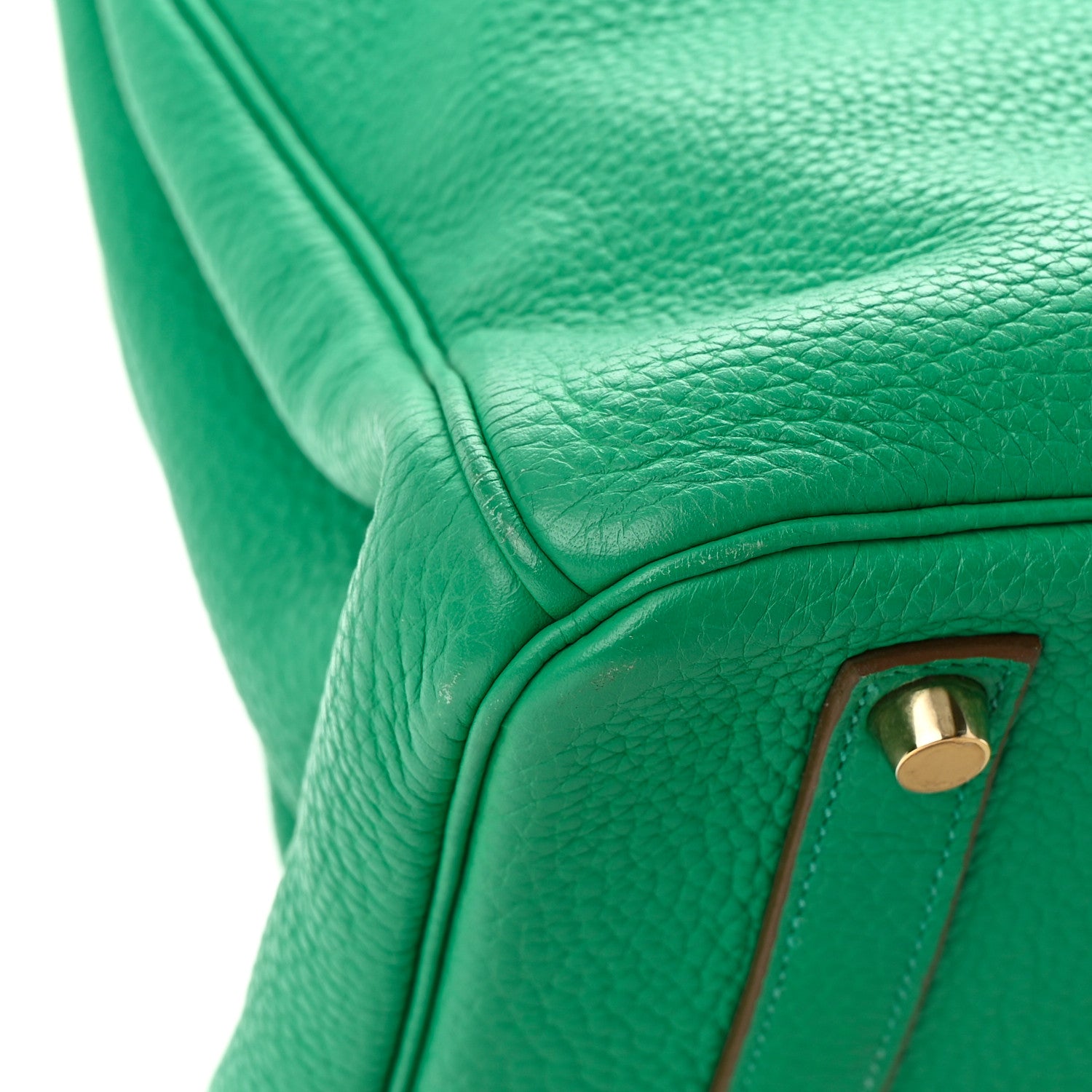 Hermes Taurillon Clemence Birkin 35 Menthe 12 of 26
