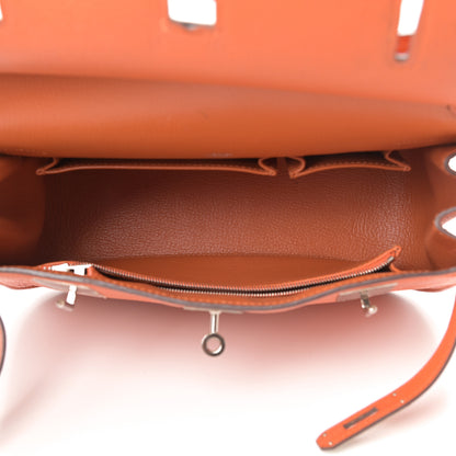 Hermes Taurillon Clemence Jypsiere 28 Orange 5 of 14