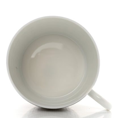 Hermes Porcelain Mosaique Au 24 Platine Tea Cup And Saucer Platinum 8 of 9