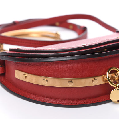 Chloe Calfskin Small Nile Bracelet Minaudiere Bag Dahlia Red 8 of 9