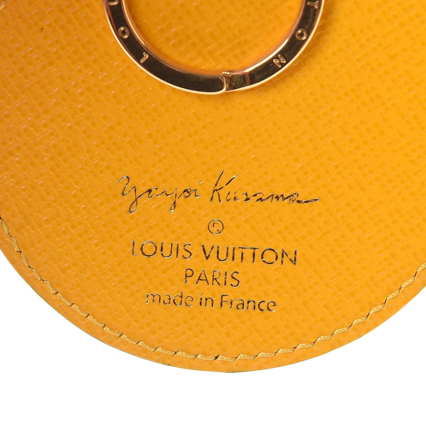 Monogram Kusama Town Key Ring Yellow