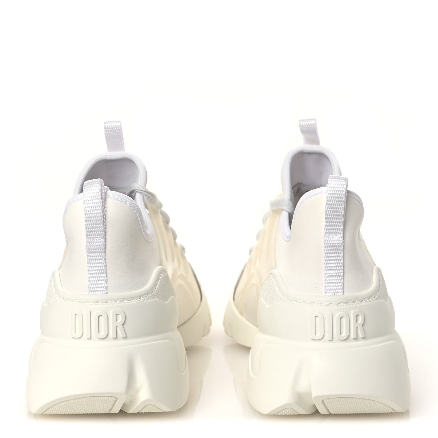 Christian Dior Technical Fabric Rubber Womens D-Connect Sneakers 39.5 White 6 of 11